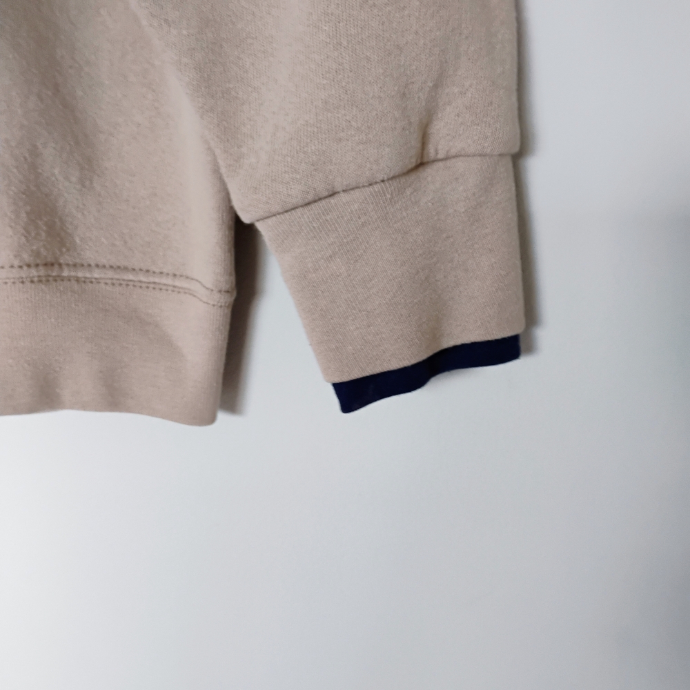 Woman's Vintage L Beige Sweatshirt with Embroidered Design - Picture 8 of 14